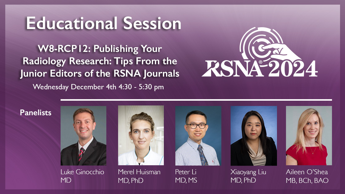 Susanna I Lee (@susannaleerad) on Twitter photo How to get your radiology research published. Editors of the <a href="/RSNA/">RSNA</a> journals offer advice. <a href="/AileenO_Shea/">AileenOShea</a> <a href="/NingchengLi/">Ningcheng (Peter) Li, MD</a> <a href="/merelhuisman/">Merel Huisman MD PhD</a> <a href="/luker_md/">Gary D Luker MD</a> <a href="/XiaoyangLiu18/">Xiaoyang Liu, MD-PhD</a> <a href="/ginocchio/">Giulio Tognetto</a> <a href="/OUPMedicine/">OUP Medicine</a> <a href="/radiology_rsna/">Radiology</a> How to get your radiology research published. Editors of the <a href="/RSNA/">RSNA</a> journals offer advice. <a href="/AileenO_Shea/">AileenOShea</a> <a href="/NingchengLi/">Ningcheng (Peter) Li, MD</a> <a href="/merelhuisman/">Merel Huisman MD PhD</a> <a href="/luker_md/">Gary D Luker MD</a> <a href="/XiaoyangLiu18/">Xiaoyang Liu, MD-PhD</a> <a href="/ginocchio/">Giulio Tognetto</a> <a href="/OUPMedicine/">OUP Medicine</a> <a href="/radiology_rsna/">Radiology</a>