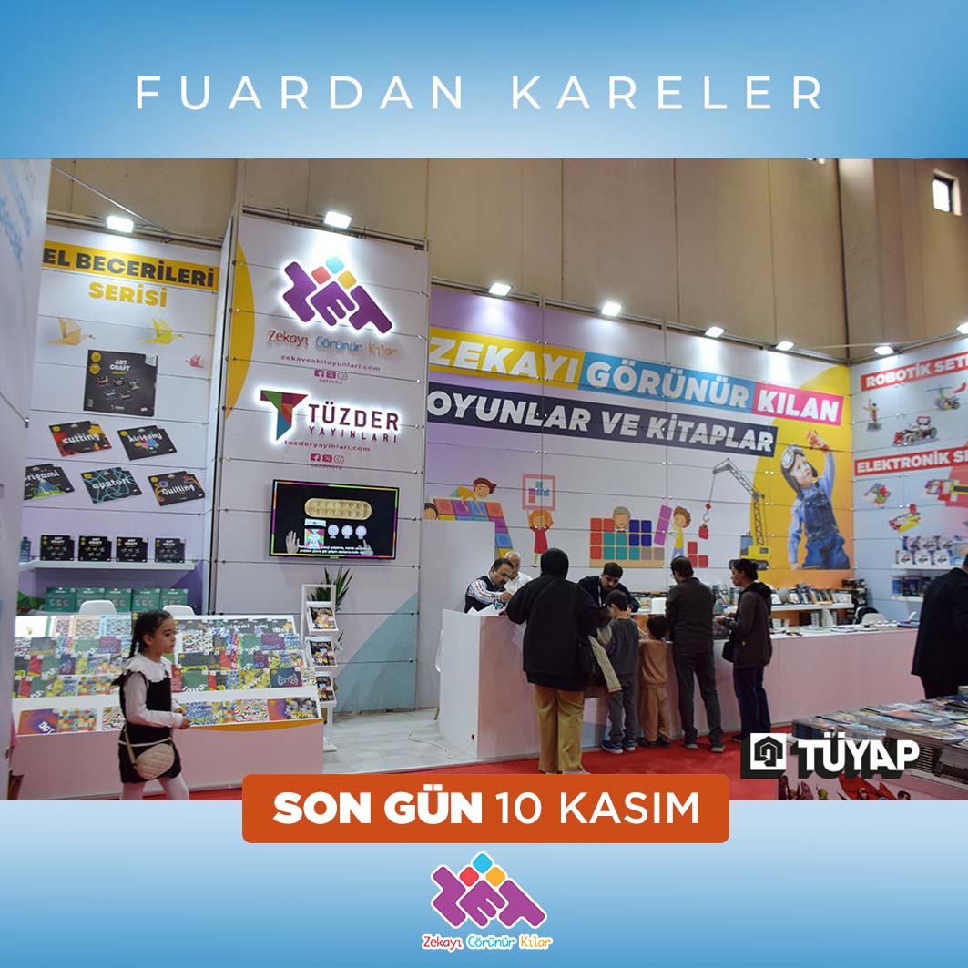 TÜYAP Kitap Fuarına Özel Fırsatlar Devam Ediyor.
Salon:8 Stant:815
Son Gün 10 Kasım.
#zetzeka #tüzderyayınları #tüyap #kitapfuarı