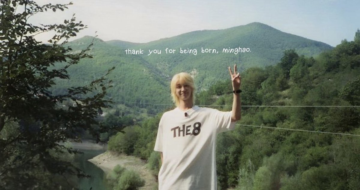 thank you for being born, minghao.
