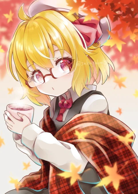秋色ルーミアちゃん #東方Project #東方 #ルーミア #毎月七日はルーミアの日