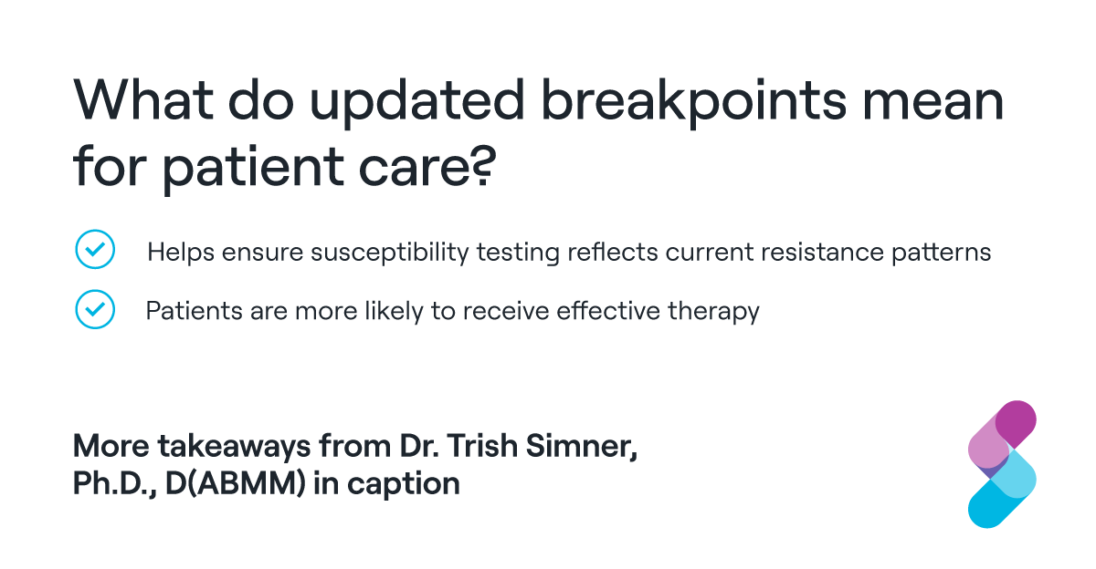 SeluxDX's tweet photo. Outdated breakpoints can put a patient's life at risk. American Society for Microbiology advises, "...antimicrobial resistance within organisms evolve over time, and so too should clinical breakpoints." Source: https://t.co/85ODezJrkD https://t.co/42Y8IpKm2O