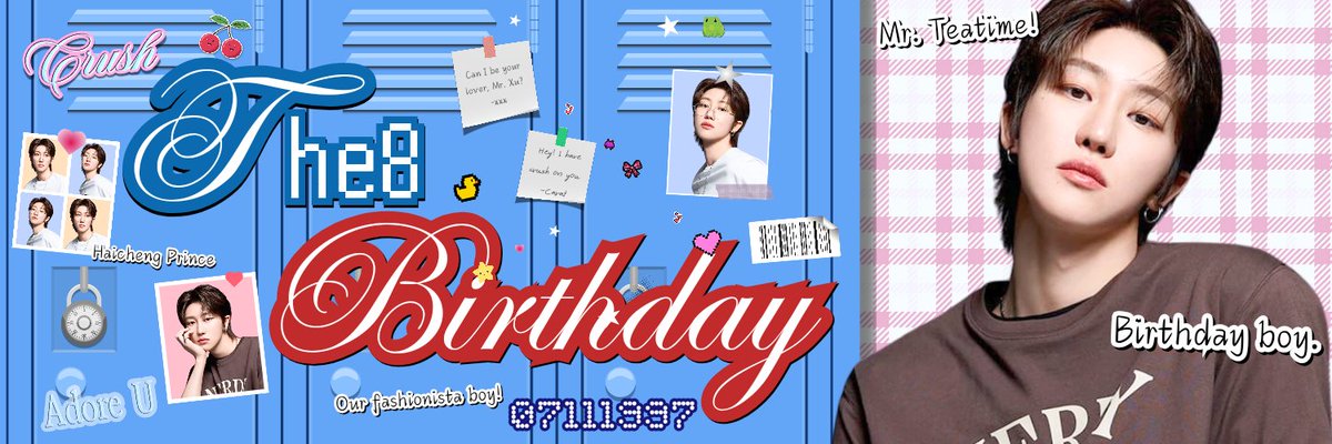 On this day, we honor the brilliance that is 𝘔𝘪𝘯𝘨𝘩𝘢𝘰. Adorn your profile with the 𝗧𝘄𝗶𝗯𝗯𝗼𝗻 and be part of this constellation celebrating his unique light. Let’s come together, each star a spark in the galaxy dedicated to The8! 🦋  ׅ ۫ ୭ 

🖇️: twibbo.nz/ourthe8day