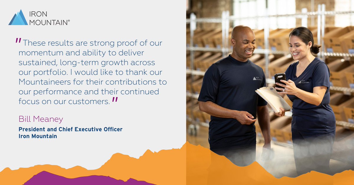 SimonMcNair's tweet photo. .@IronMountain reported its results for the third quarter of 2024, delivering new records for revenue, Adjusted EBITDA, and AFFO. Read more in the press release: https://t.co/mLrZ50zsHW https://t.co/YH7DXpaNbd