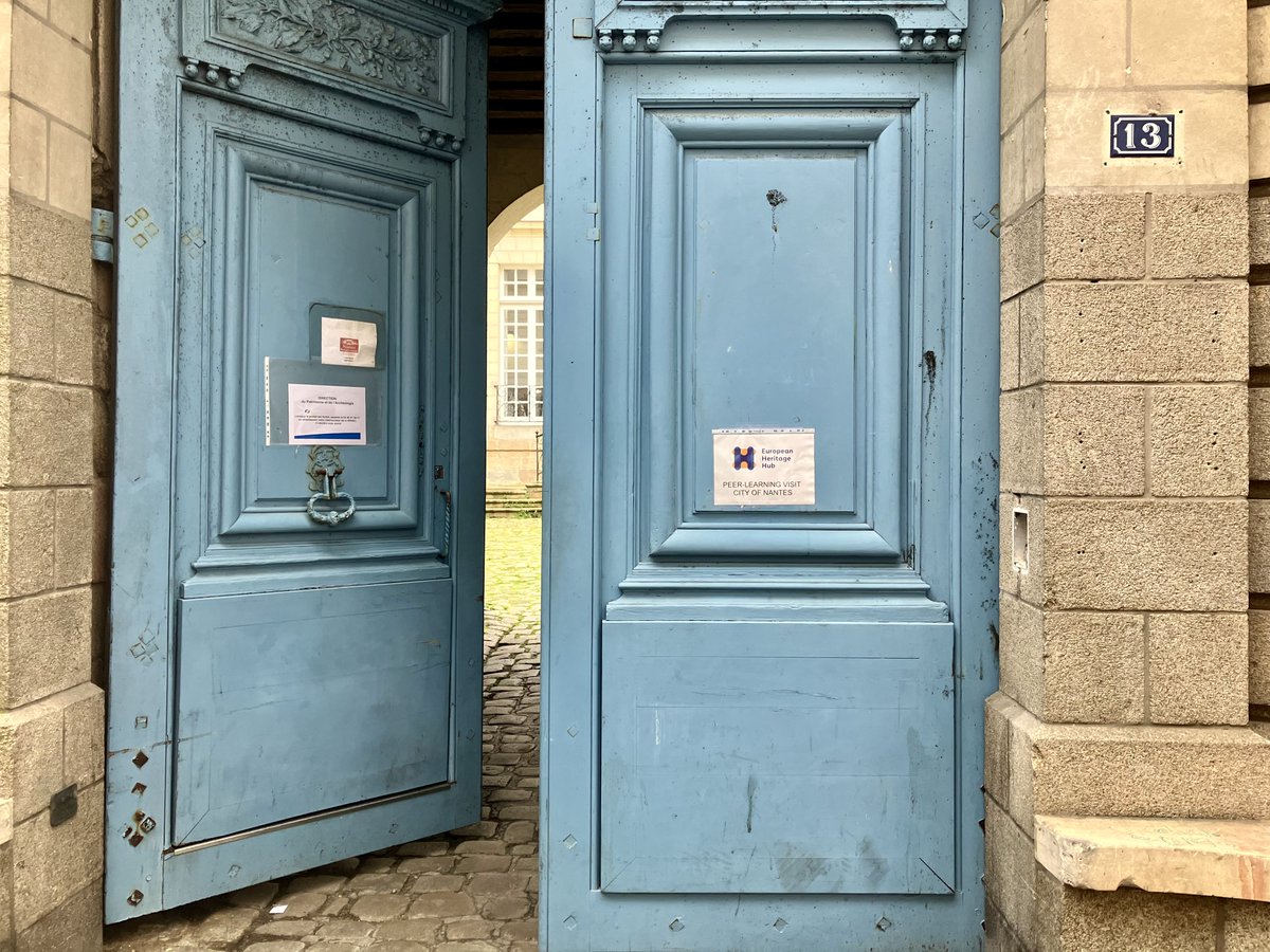 EurHeritageHub's tweet photo. We're in #Nantes 🇫🇷 for the 2nd peer-learning visit of the Hub!
🔎 With @nantesfr & @NantesMetropole, we’ll explore the city's urban renewal & citizen engagement projects, with a special focus on digital portal, Nantes Patrimonia 👉 https://t.co/LQD998GF3N #SharingLocalStories https://t.co/TmwLGOulrg