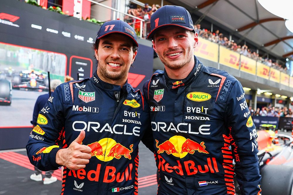 F1_Papi's tweet photo. El equipo Red Bull ha liderado el mayor número de vueltas esta temporada, 504.

Verstappen ha liderado 503; Checo ha liderado 1. https://t.co/q1etyqSdBN