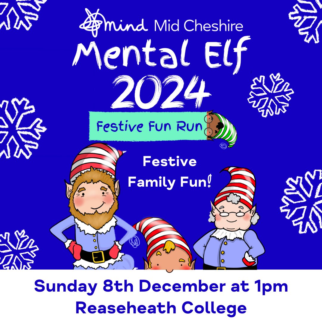Mid Cheshire Mind (@cheshiremid) on Twitter photo ๐
Join us for the Mental Elf โ Festive Fun Run at the beautiful <a href="/Reaseheath/">Reaseheath College</a> on 8th December 2024 at 1pm! ๐โโ๏ธ๐โโ๏ธBring the whole family, for a 5km walk or run to support Mid Cheshire Mind. Get your tickets here: eventbrite.co.uk/e/101456266323โฆ โจ
@ActiveCheshire #Christmas #Cheshire ๐
Join us for the Mental Elf โ Festive Fun Run at the beautiful <a href="/Reaseheath/">Reaseheath College</a> on 8th December 2024 at 1pm! ๐โโ๏ธ๐โโ๏ธBring the whole family, for a 5km walk or run to support Mid Cheshire Mind. Get your tickets here: eventbrite.co.uk/e/101456266323โฆ โจ
@ActiveCheshire #Christmas #Cheshire