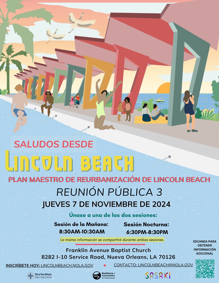 Have you RSVP'd for tomorrow's Milestone meeting? There's still time to show up &amp; make your voice heard! 🗣️  RSVP today &amp; review our meeting agendas by visiting LincolnBeach.nola.gov 
See you there! #LincolnBeach #NolaBeach  #NewOrleansEast #NOE #HistoricBeach #NewOrleans