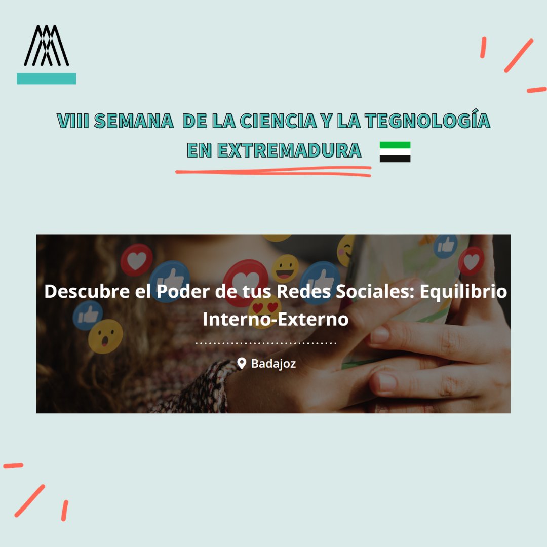 VIII Semana de la Ciencia y la Tecnología en Extremadura: Cristina Rivera y Piedad Soto hablarán a los alumnos de 1º ESO del IES Ntra. Sra. de la Asunción sobre el equilibrio interno-externo en redes sociales.#EquilibrioEmocional #EquilibrioDigital <a href="/sowos_es/">SOWOS</a> <a href="/fecnsa/">Ntra.S. Asunción FEC</a> @womenspace19