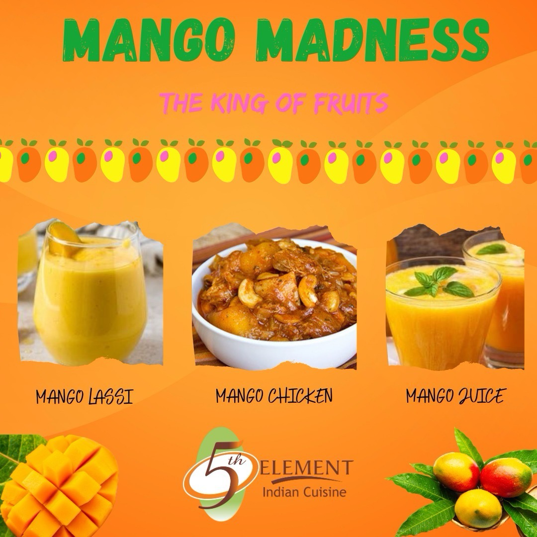 My5thElementPC's tweet photo. Mango Madness Masters 🥭 Indulge in the exquisite flavors of India's national fruit with our special mango dishes like creamy lassi and mango chicken! 🥭 #MangoMagic #TasteOfIndia #IndianCuisine https://t.co/VGgZvRY0JU