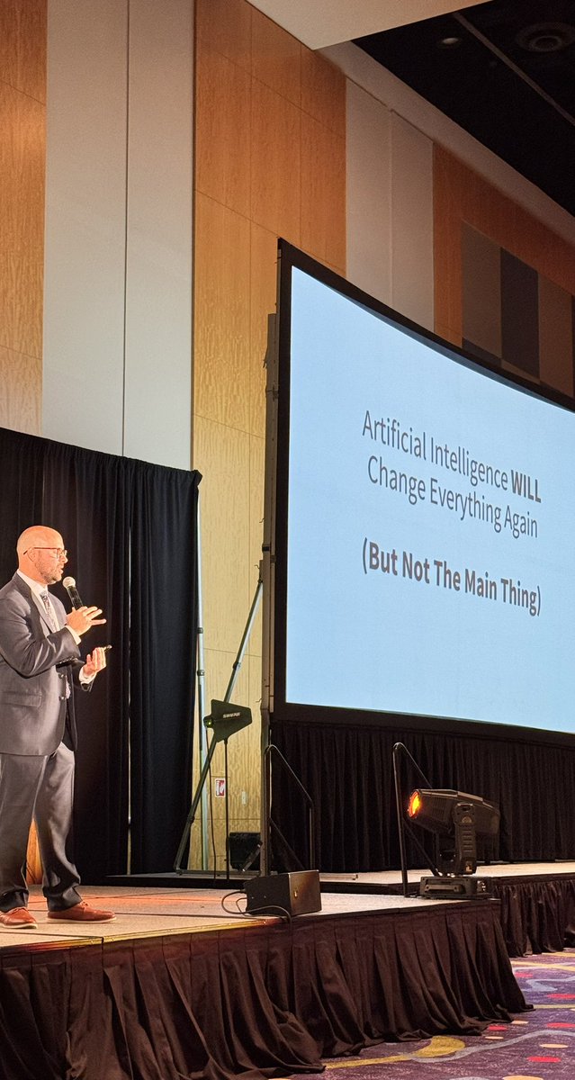 GaTechTeach's tweet photo. @ajjuliani is killing it at #gaetc24 opening session! 
#EduRockstars https://t.co/clgOID9oIf