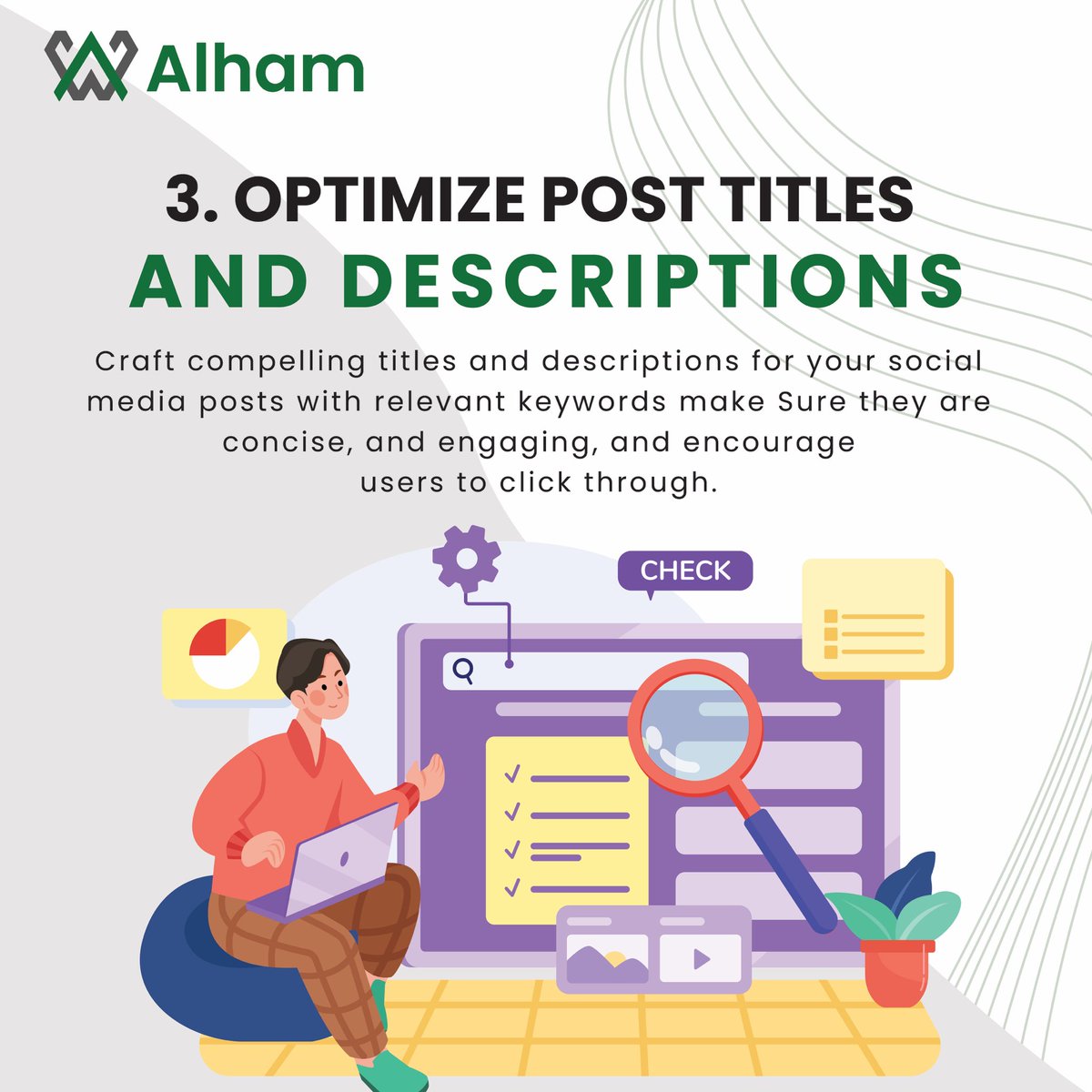AlhamWebtech's tweet image. SEO Simplified! 📚 Get the inside scoop on 3 easy-to-implement SEO tips to boost your social media performance. Start optimizing today!
#SEOTipsAndTricks #SocialMediaOptimization #AlhamWebtech #DigitalMarketing #SEOSimplified #SocialMediaMarketing