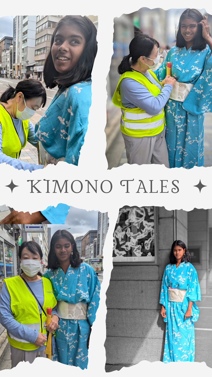 mridulablog's tweet photo. A lady who was passing by stopped to fix Chhavi's kimono and gave her a few tips too! #kyoto #japan #endlessdiscovery https://t.co/lvgrWoJBfj