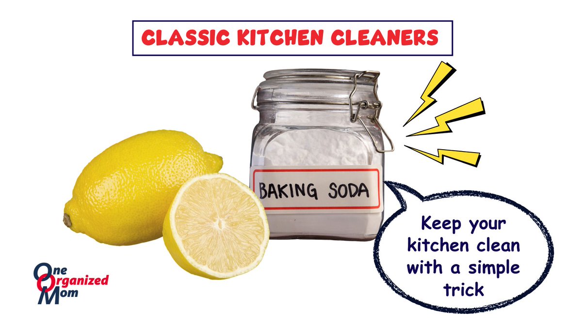 oneorganizedmom's tweet image. Mix baking soda and lemon juice for a fresh, odorless kitchen. Spray on countertops, then rub with a cloth or sponge. This removes dirt, cuts grease, and adds shine. Repeat regularly for a sparkling, lemony-fresh kitchen.

bit.ly/458Ar5r

#bakingsodahacks #lemonhacks