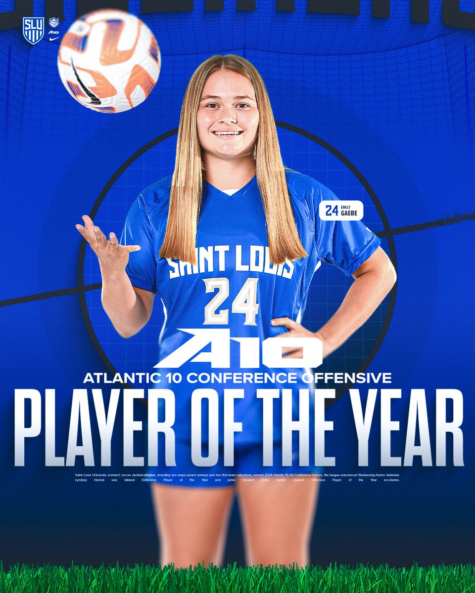 The 2024 <a href="/atlantic10/">Atlantic 10 Conference</a> Offensive Player of the Year is…

EMILY GAEBE!

#HTR #RollBills