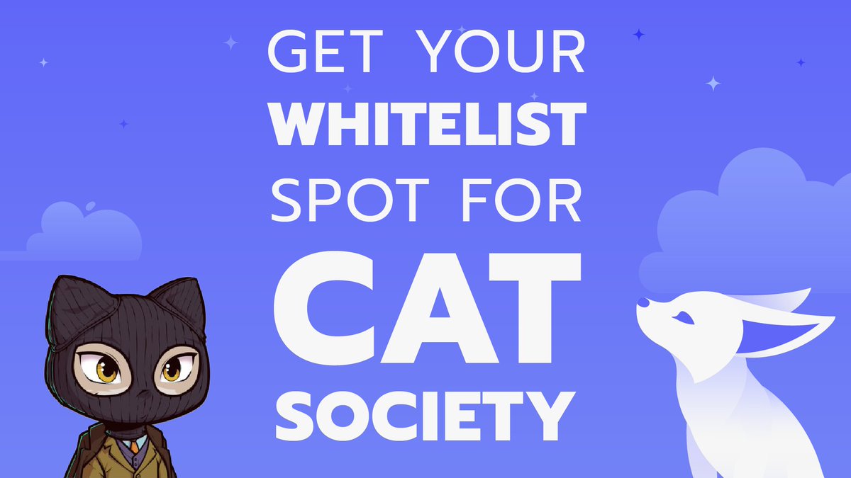 We're excited to announce that together with <a href="/BRKTgg/">BRKT 👑</a> we are granting 20 whitelist spots for the upcoming Cat Society launch⚡️

Here's how you can participate:
✅ Follow @nightly_app and <a href="/BRKTgg/">BRKT 👑</a>
✅ Retweet this post
✅ Tag 2 friends

That's it!
You have 24 hours to participate.