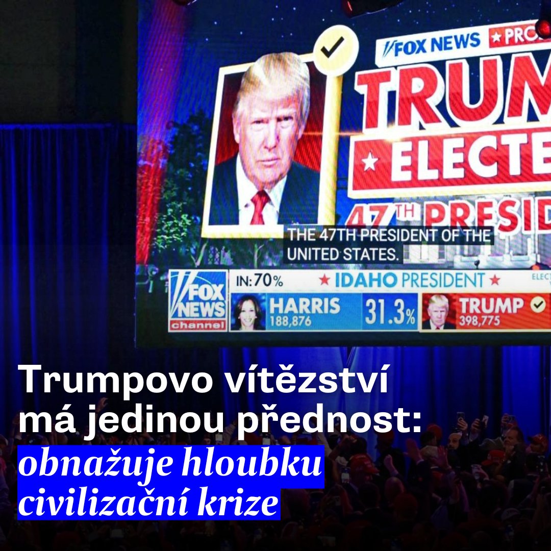 🇺🇸🐘 Jakkoli je Trumpovo vítězství otřesnou zprávou s bezprostředními strašnými důsledky, nelze odhlížet od skutečnosti, že porážka Demokratů je zasloužená. Nelze se tvářit jako strana Dobra, a přitom se prezentovat bezbřehým pokrytectvím.

🔗⬇️
denikreferendum.cz/clanek/36843-t…
