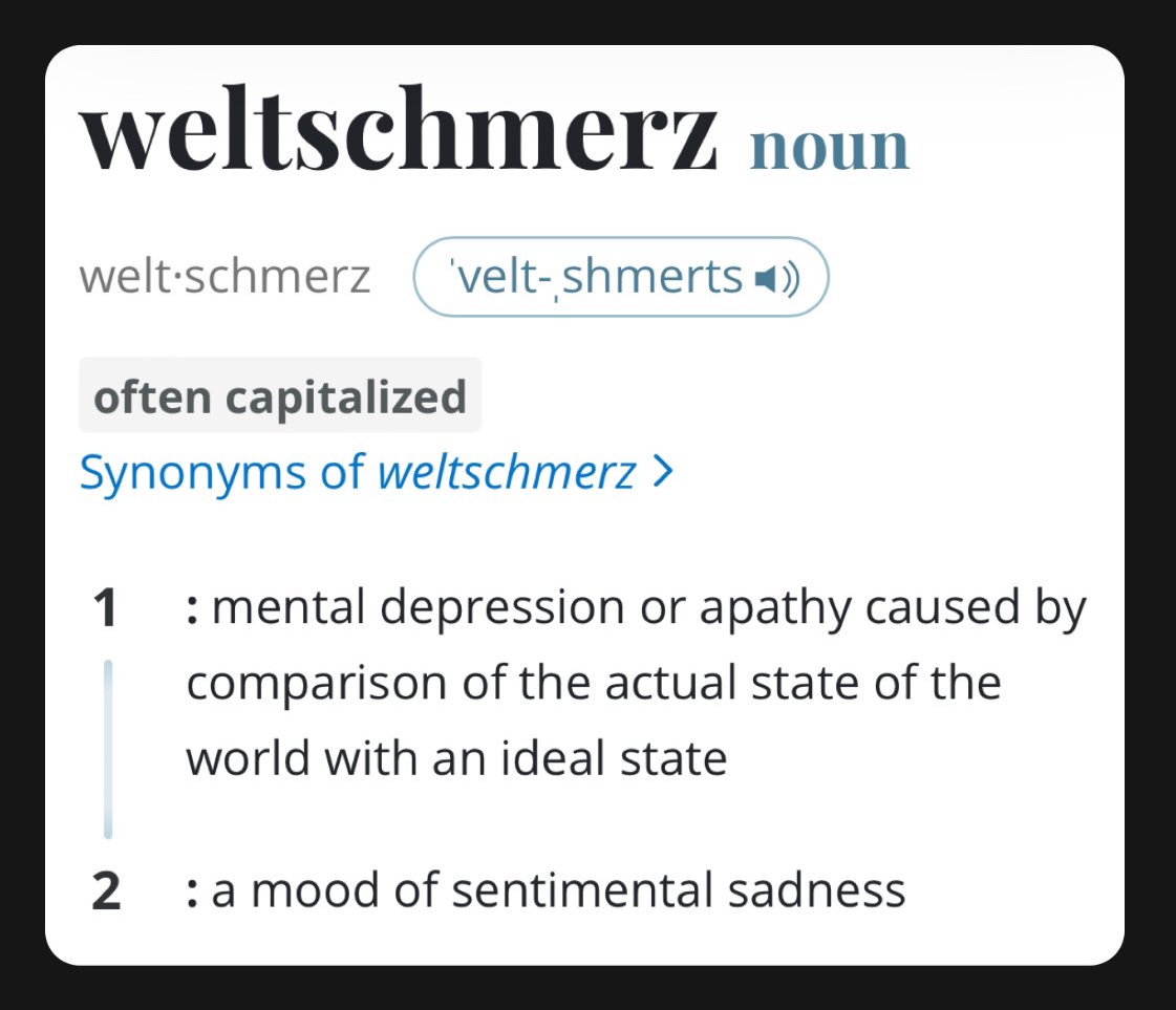 And of course there is a German word for this