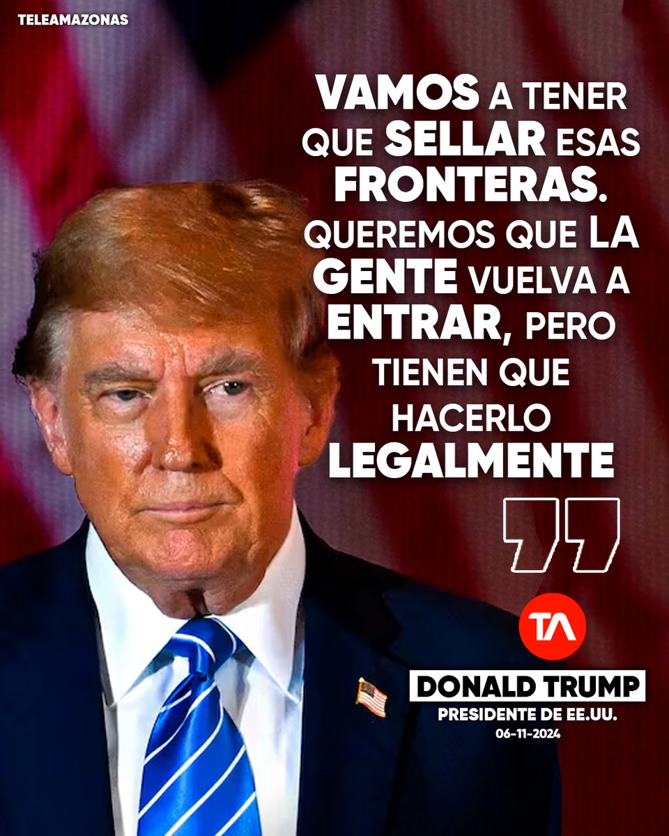 teleamazonasec's tweet photo. #MUNDO | “Esta será la edad de oro de Estados Unidos”. Donald Trump habla tras ganar las elecciones en Estados Unidos https://t.co/C6BBs0YJgr https://t.co/z5mDB5JU8v