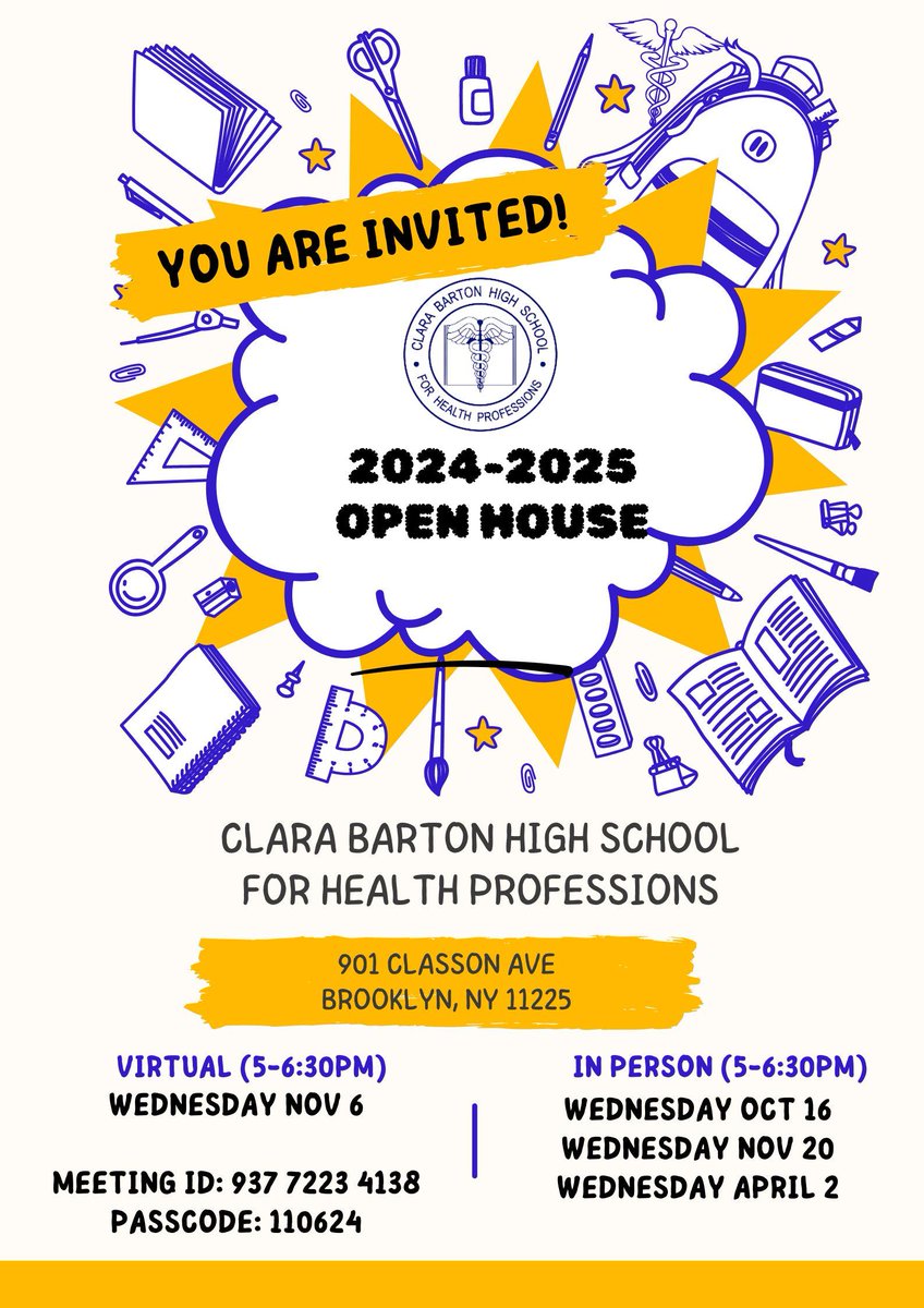 Clara Barton High School for Health Professions tweet media