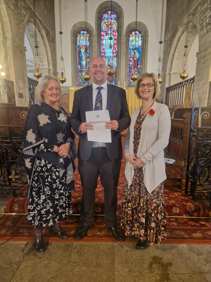 The Worshipful Master has today made a donation on behalf of the Brethren of Baglan Lodge to Margam Abbey Church to support them with their ongoing outreach &amp; educational programme within local schools &amp; good works within the community <a href="/SouthWalesMason/">Provincial Grand Lodge of South Wales</a>
