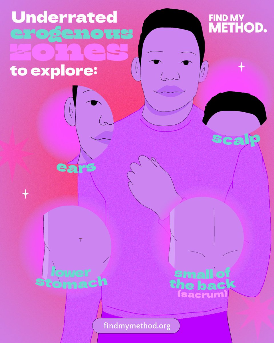 findmymethod's tweet image. We all know the usual spots when it comes to pleasure, but did you know there are lesser-known areas of the body that can spark major sensations? 🌟

 #PleasurePoints #SensualExploration #IntimacyTips