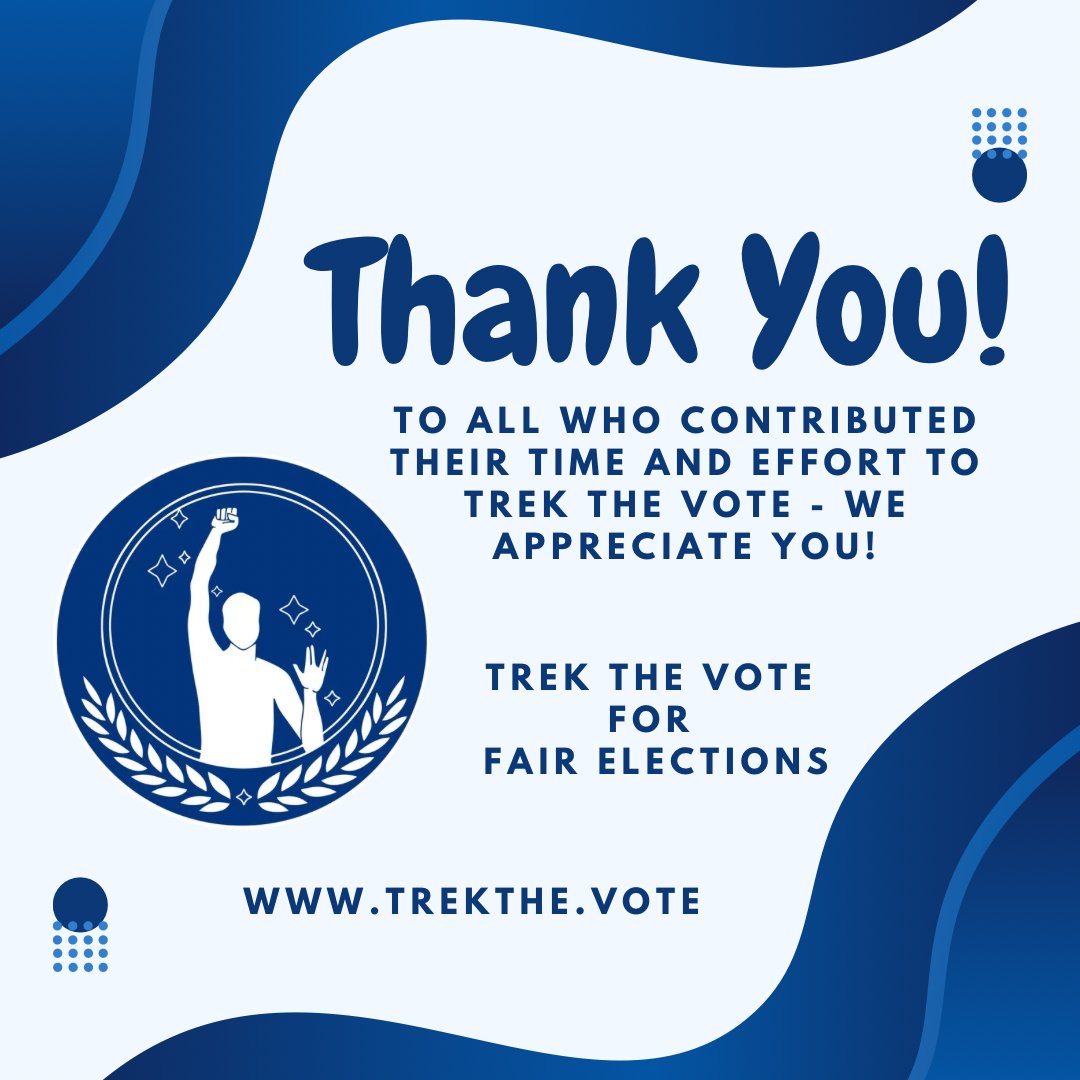 Trek the Vote for Fair Elections tweet media
