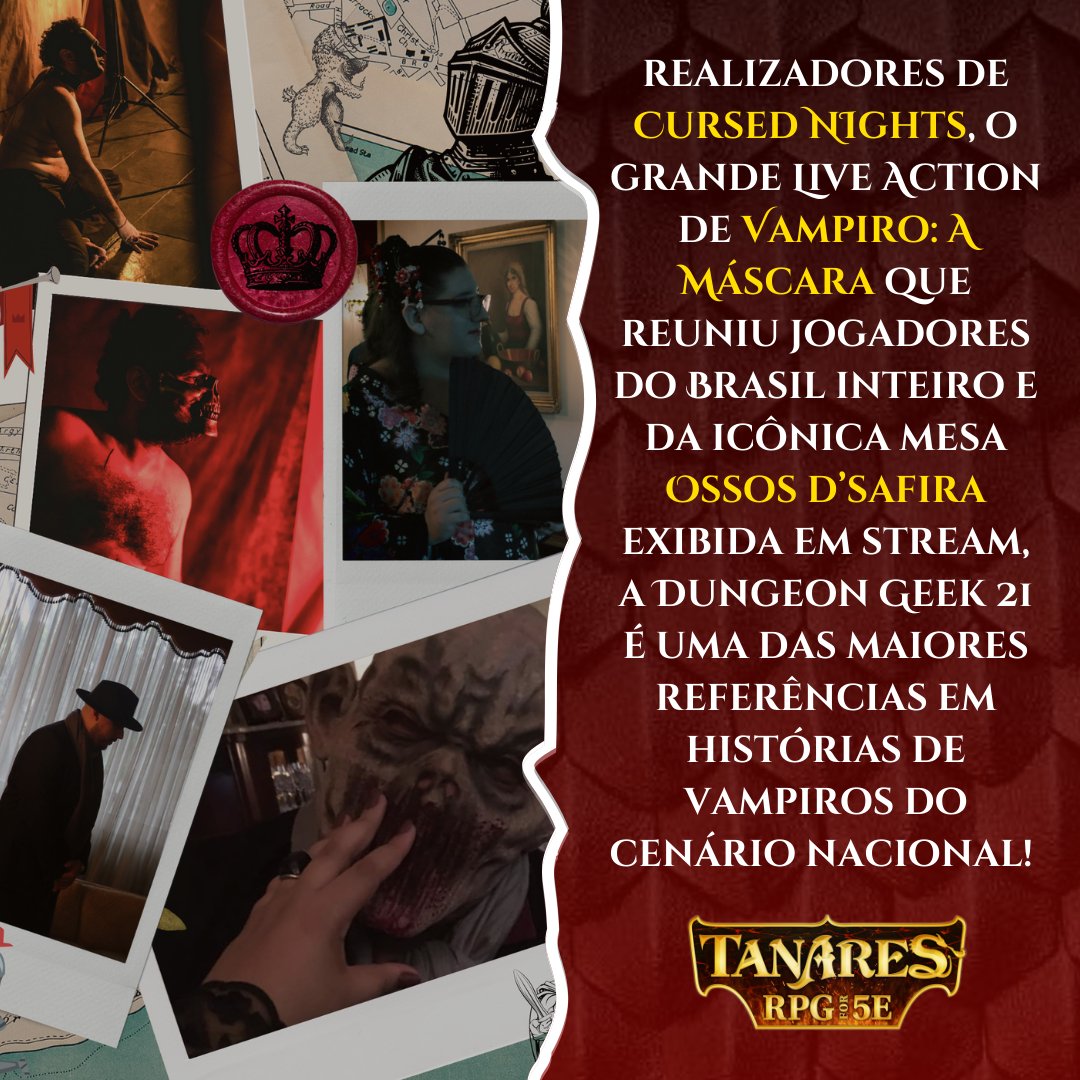 LUDENSSPIRIT's tweet photo. Hora de spoiler! 🧛✨

Ainda tem metas para bater em #TanaresRPG, então aqui vai: para quem amou Cursed Nights da @DungeonGeek21, essa aventura de Vampiro adpatada é imperdível!

Torne isso real e viva o fantástico e o assustador apoiando: https://t.co/dAUJMsjKlt https://t.co/eSQKdCSNjg