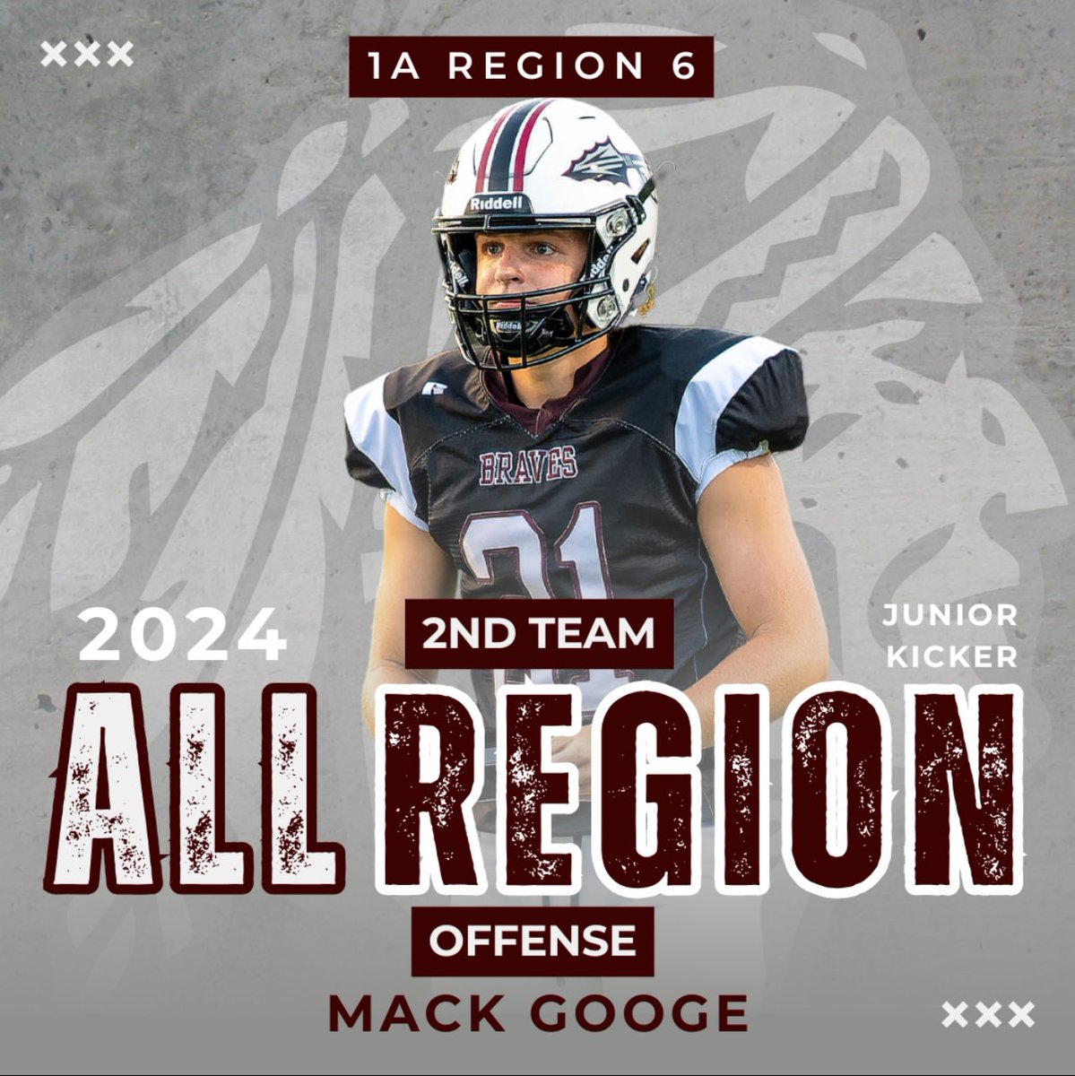 HeardBraves's tweet photo. Luke Meacham, Tripp Curbow, Mack Googe, and Jack Goss were named to the 1A Region 6 Second-Team Offense! Congratulations men! #TheHCway #Team52 https://t.co/XXVlAgktX1