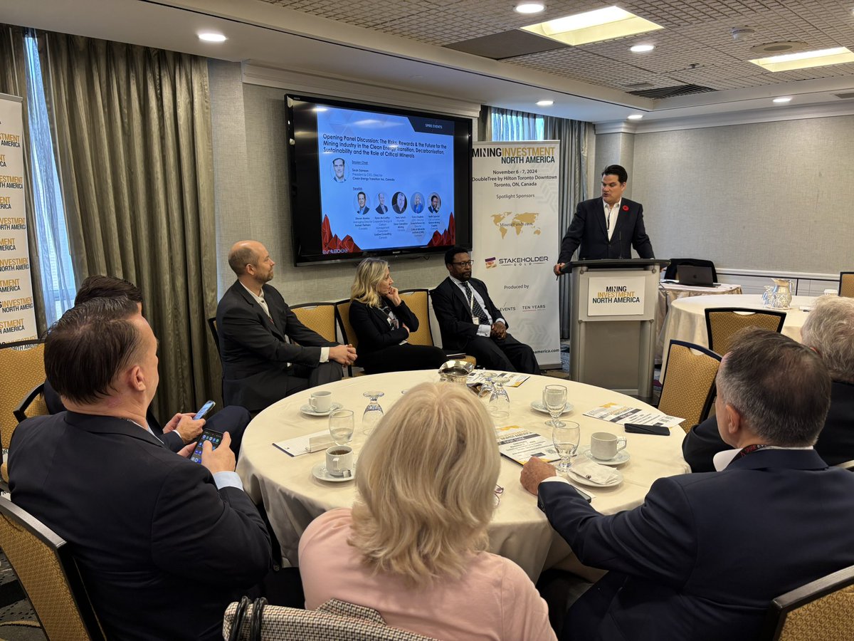 Day 1 of Mining Investment North America Conference in Toronto has kicked off with opening panel discussion on risks, rewards &amp; trends for mining.