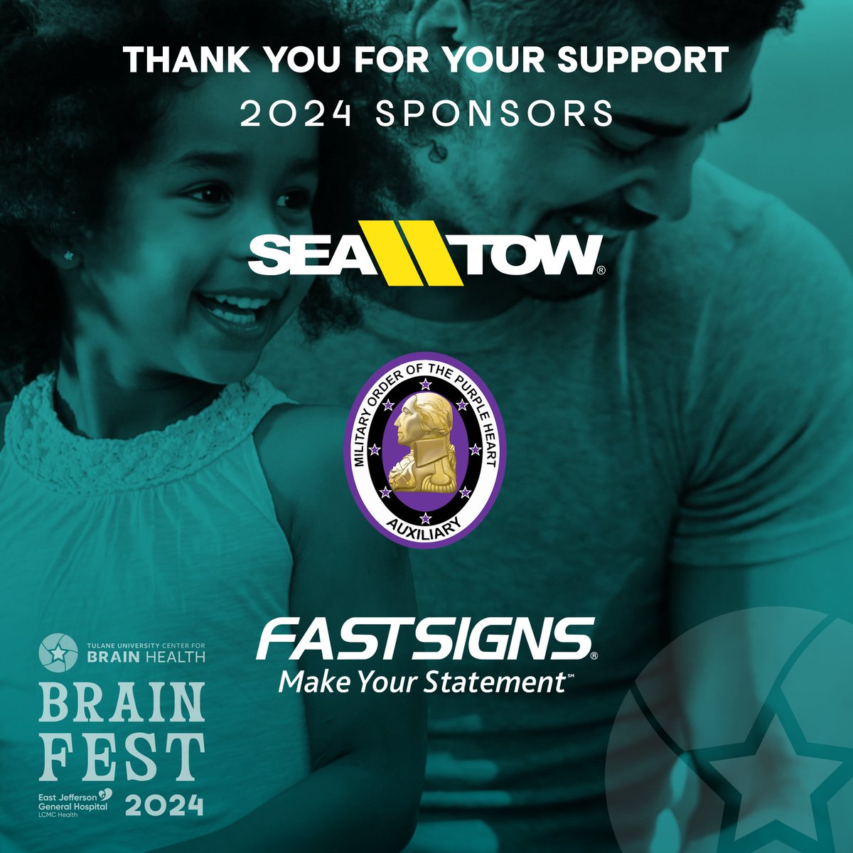 tulanecbh's tweet photo. Huge thanks to these Brain Fest sponsors — we couldn't do it without you! 🌟 https://t.co/QqyOAbYqfx