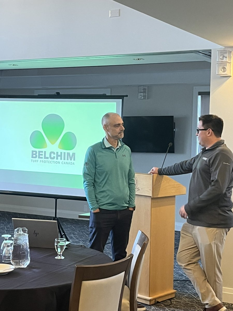 Starting off day 2 STA Fall Wilndup <a href="/PlantHealthJosh/">Josh Seibel</a> Introducing Paul Grotier <a href="/BelchimTurf/">Belchim Turf Protection Canada</a>