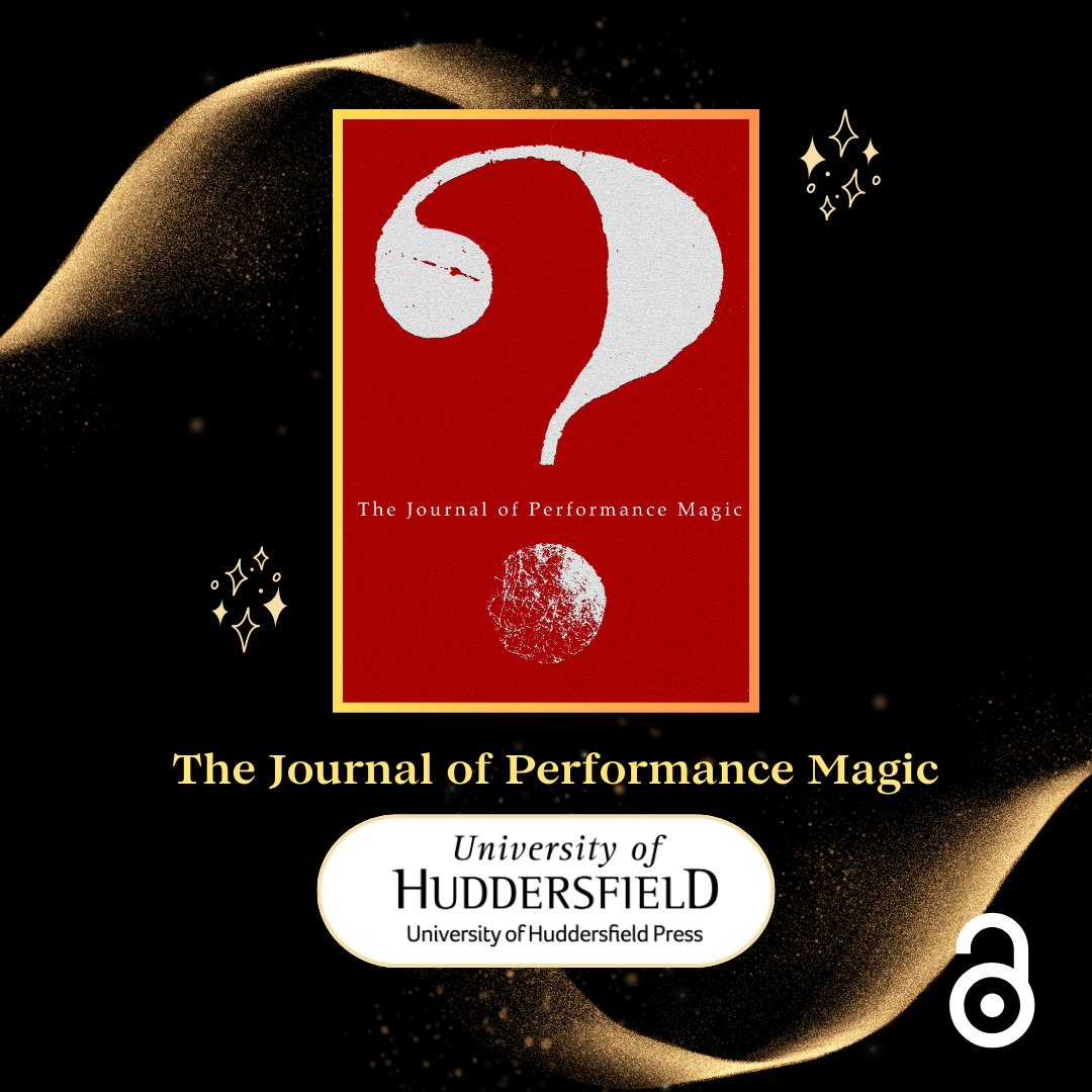 HudUniPress's tweet image. 📕✨ New research in our #OpenAccess Journal of Performance Magic has been discussed in articles in @guardian and @physorg_com !
You can read the full journal article for free online, or download the PDF, via our website.
#PerformanceMagic #Secrets @oipassoc @HuddersfieldUni