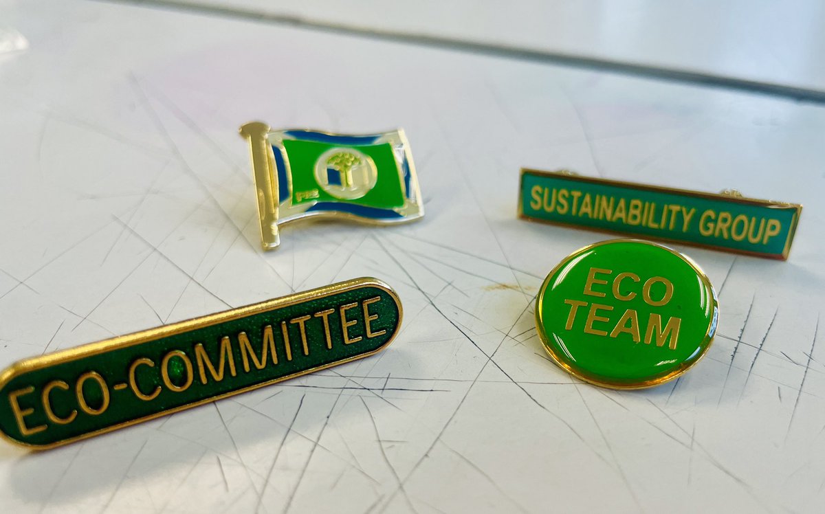 We have some new badges for our eco team to choose from! 💚 <a href="/curriechs/">CurrieCHS</a> #ecoschoolsscotland