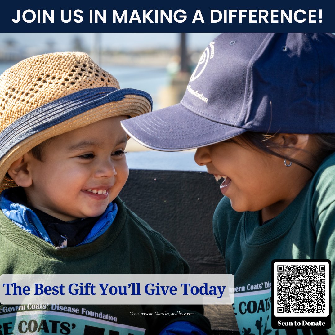 Will you make a difference in the lives of Coats' patients? Our year-end campaign has kicked off and we need your help! 

Please consider donating at bit.ly/SupportingCoat…