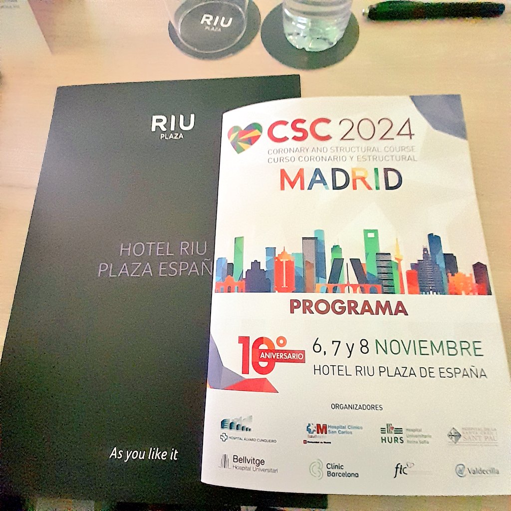 ReacTavi2's tweet photo. Ya estamos en el #CSC2024 en Madrid, entusiasmados de ver el trabajo de todos los investigadores que forman parte del equipo REAC-TAVI2 👏🏻 https://t.co/wNOnGTw4Uk