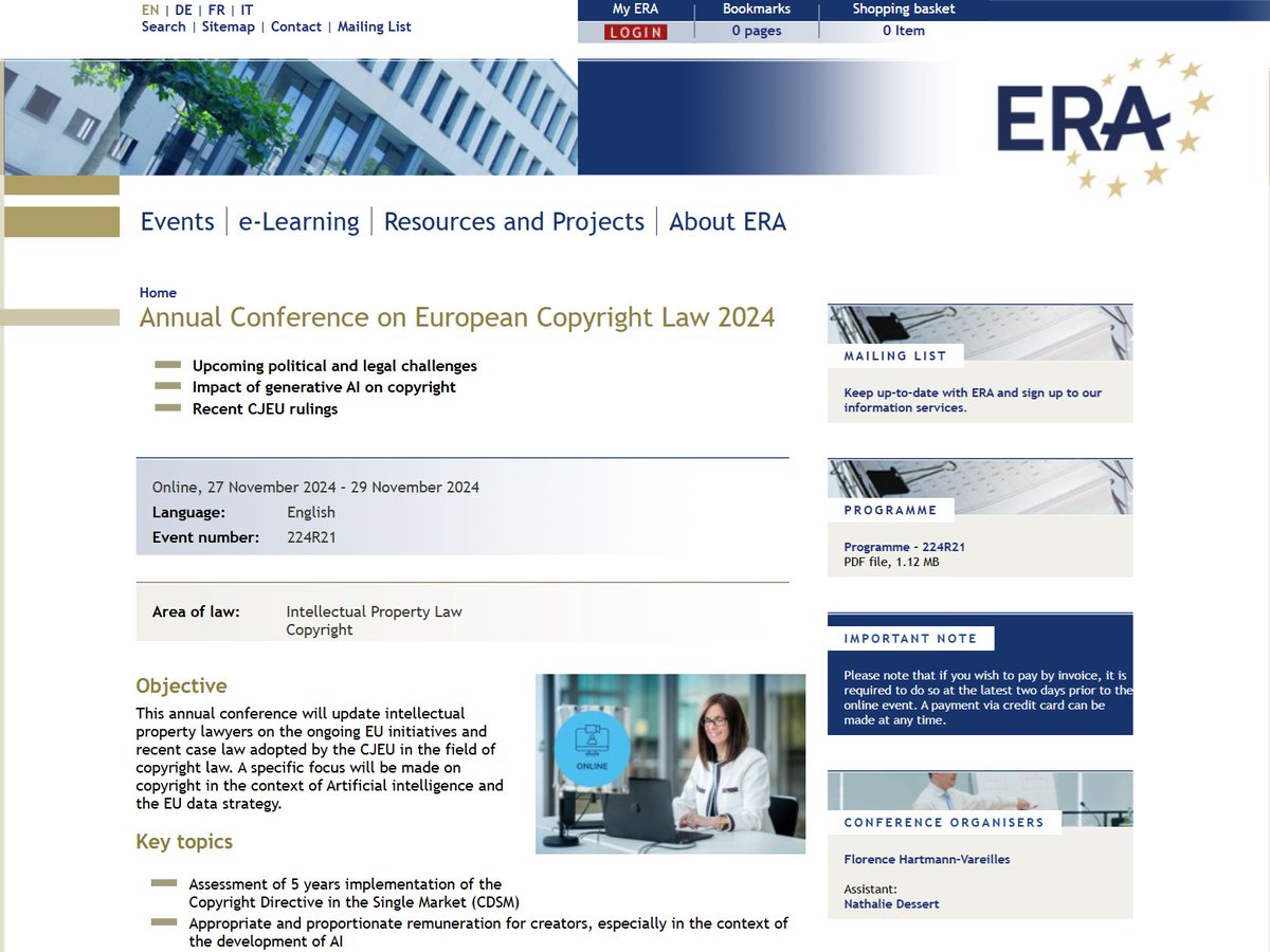 IFRRO at the ERA Annual Conference on European Copyright Law 2024

ifrro.org/page/article-d…