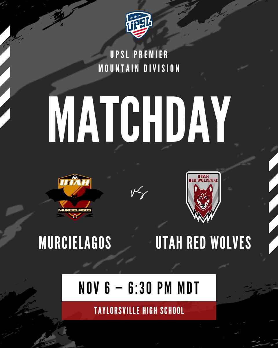 UTRedWolvesSC's tweet image. UPSL tonight in Taylorsville!

Up The Wolves 🐺 ⚽️

#RedWolves #PathToPro #Academy #UPSL #utahredwolves #DaleRedWolves #DefendTheDen #everygamecounts #PackTheDen