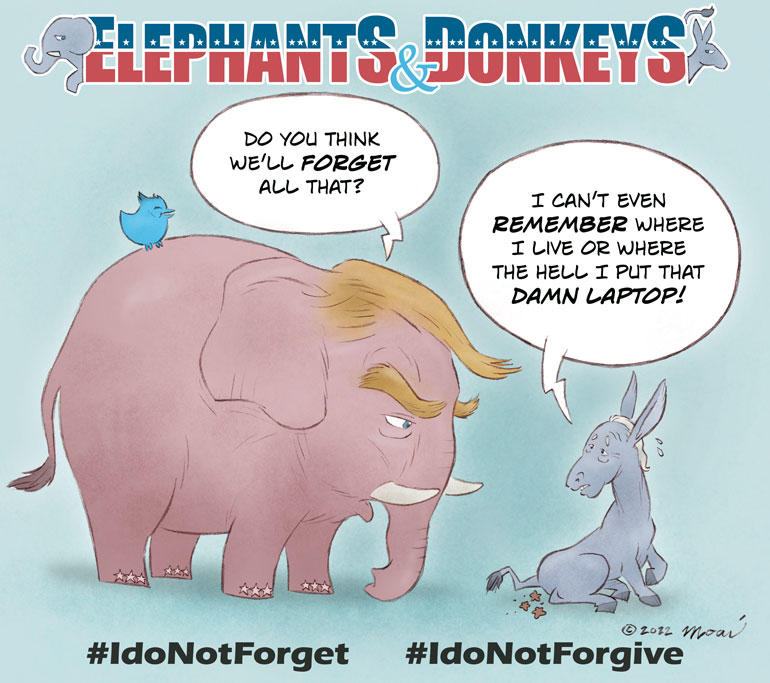 Elephants have long memories... we too! 🐘🐘🐘

#USAElection2024 #electionday2024
#Trump #TrumpIsBack #Biden #ElonMusk #IdoNotForget #IdoNotForgive