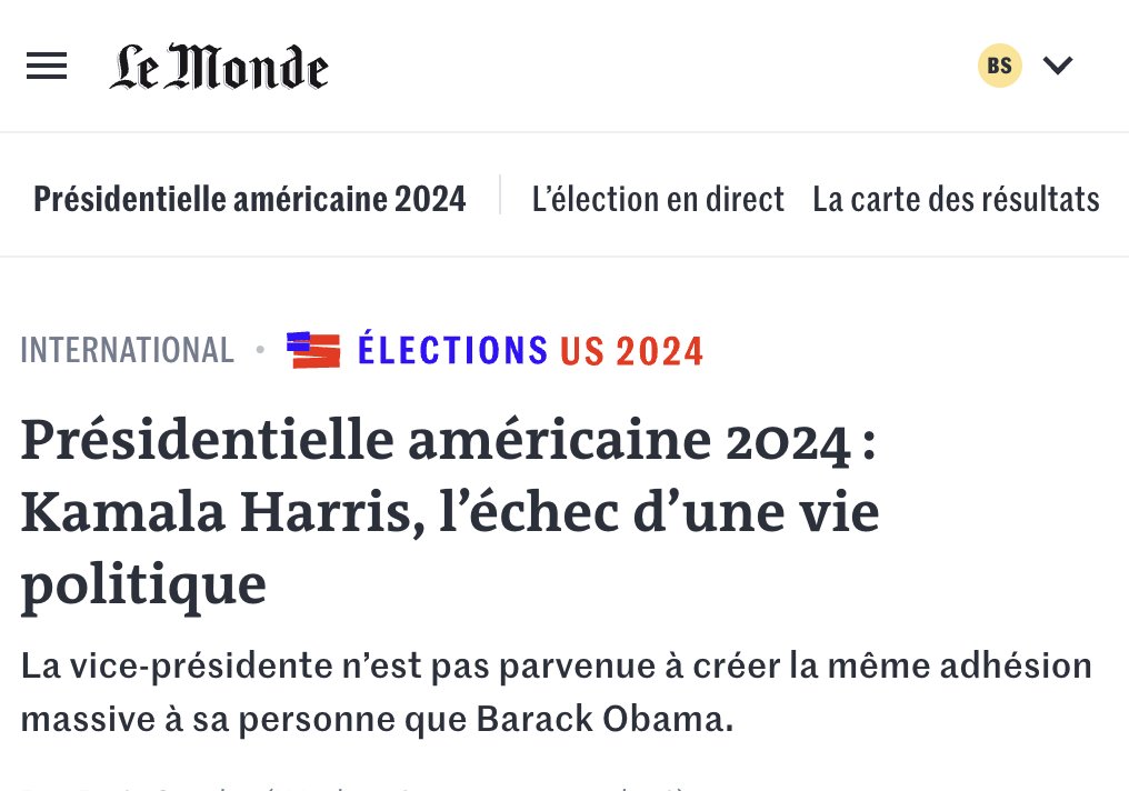 Ouais, alors les éditorialistes vautours, inspecteurs des travaux finis, qui se jettent sur Kamala Harris, qui a eu 100 jours pour rattraper l'errance politique d'un parti entier, je vous propose d'aller manger vos grands morts assaisonnés de gravier, bisous