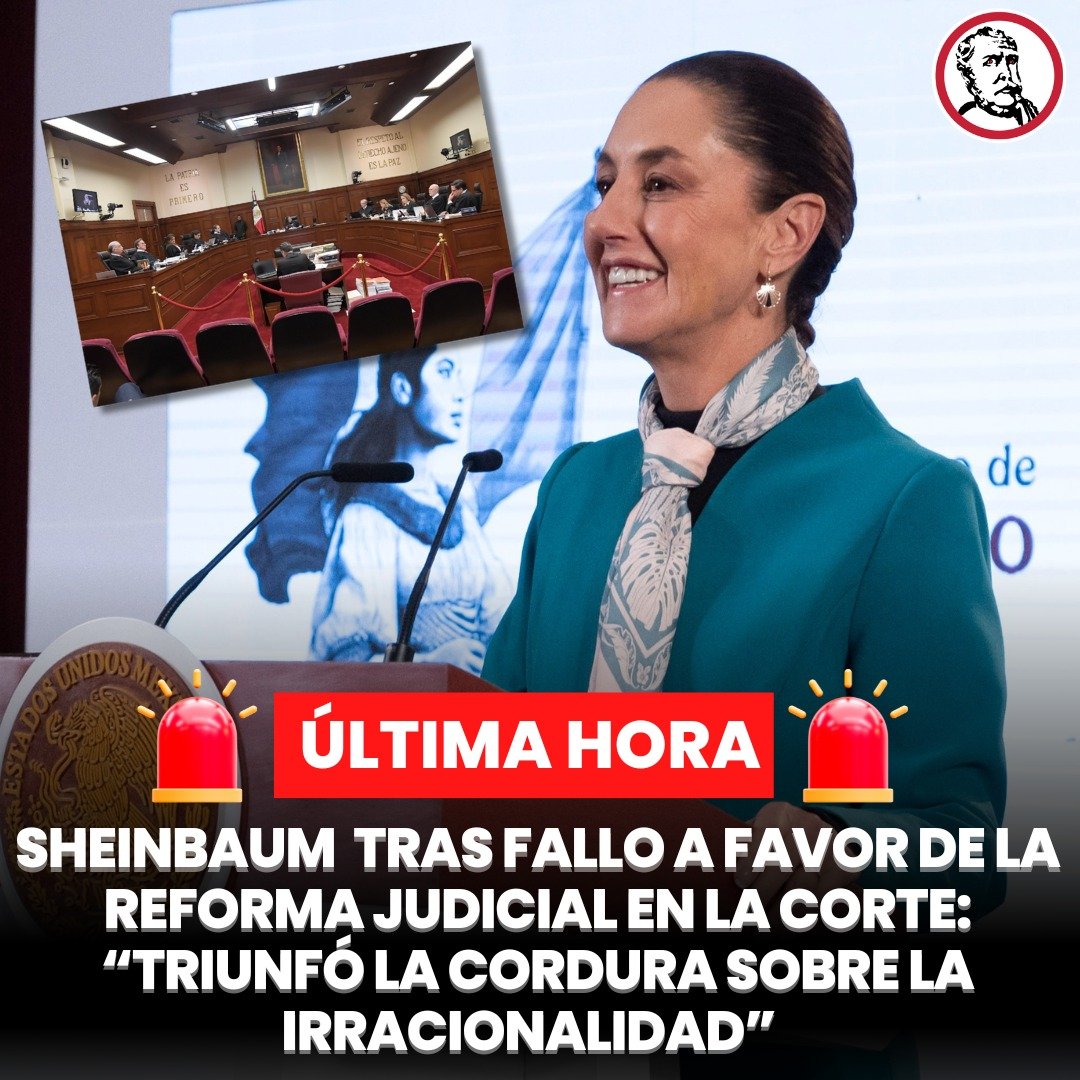 EderJourdan's tweet image. LA #ReformaAlPoderJudicialYaQuedó