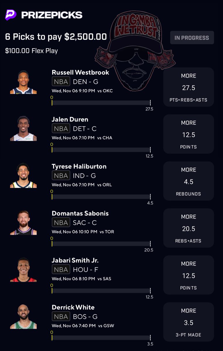 $100 giveaway to somebody who LIKE❤️

Let’s Break Em😈

Tail: prizepicks.onelink.me/gCQS/shareEntr…

RT if you locking🚨 #InGambaWeTrust 😎