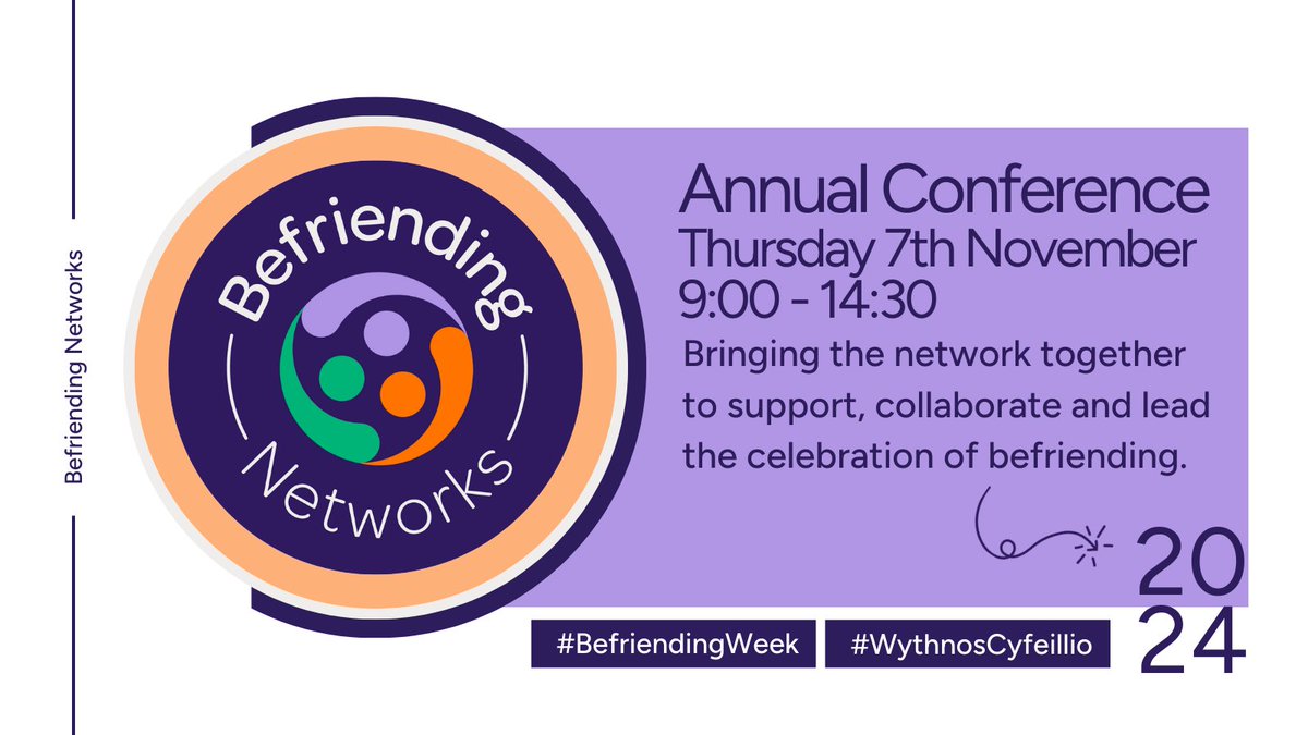 befriendingnet's tweet photo. Starting soon! There's just a few minutes until we kick off our Annual Conference. Grab a cuppa and join us for an amazing day celebrating befriending! 🥳

#BefriendingWeek #BrilliantBefriender