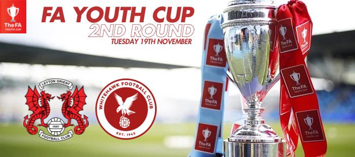 Fixture Details 📆🚨

Leyton Orient v Whitehawk 

We travel to the Gaughan Group Stadium on the 19th November to face Leyton Orient in the FA Youth Cup 2nd Round. 

19:00 kick off 

#COYH 🦅