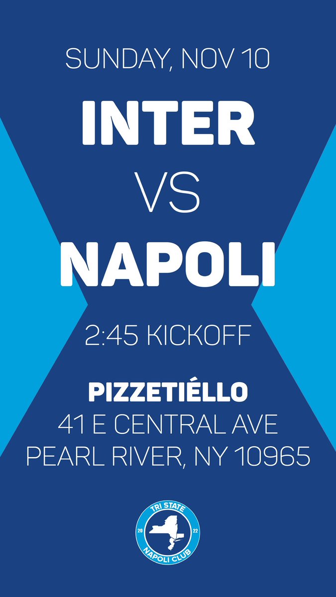 Be there or be 🟦 

#ForzaNapoliSempre 
#TriStateNapoliClub