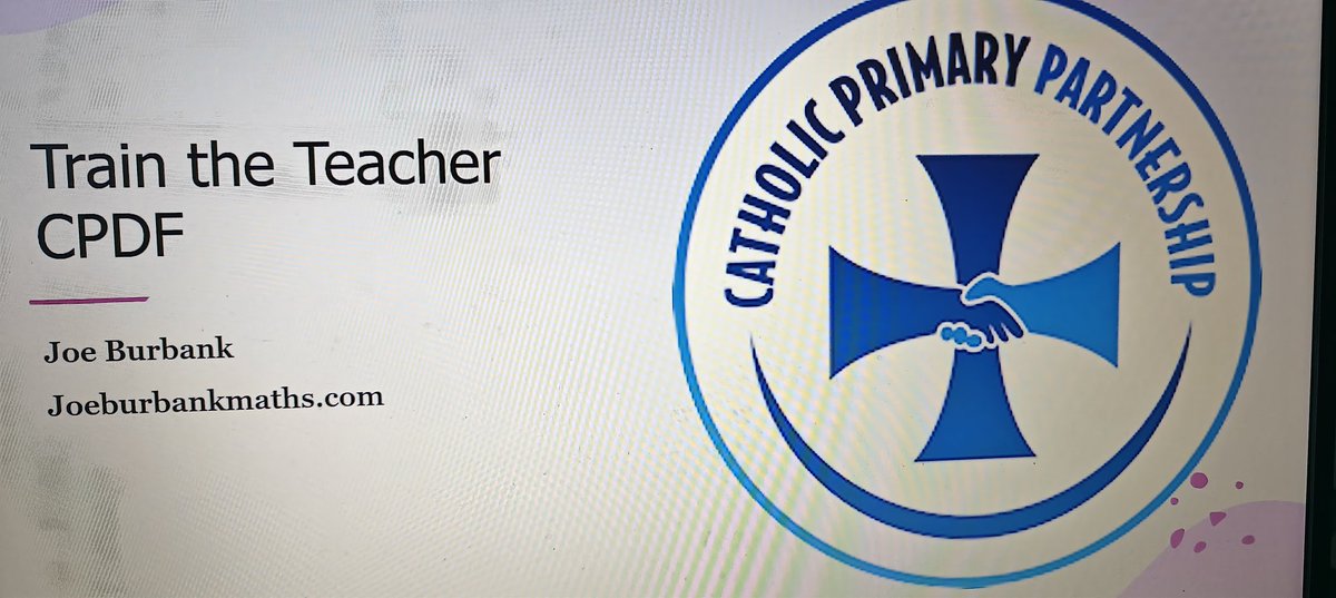 Really enjoyed working with the fantastic Catholic Primary Partnership this afternoon!