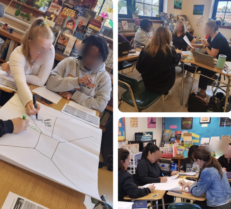 IDECorp's tweet image. Engaging in protocols to make student thinking visible with the #LATIC teachers at @tuckahoeufsd on their professional learning day!