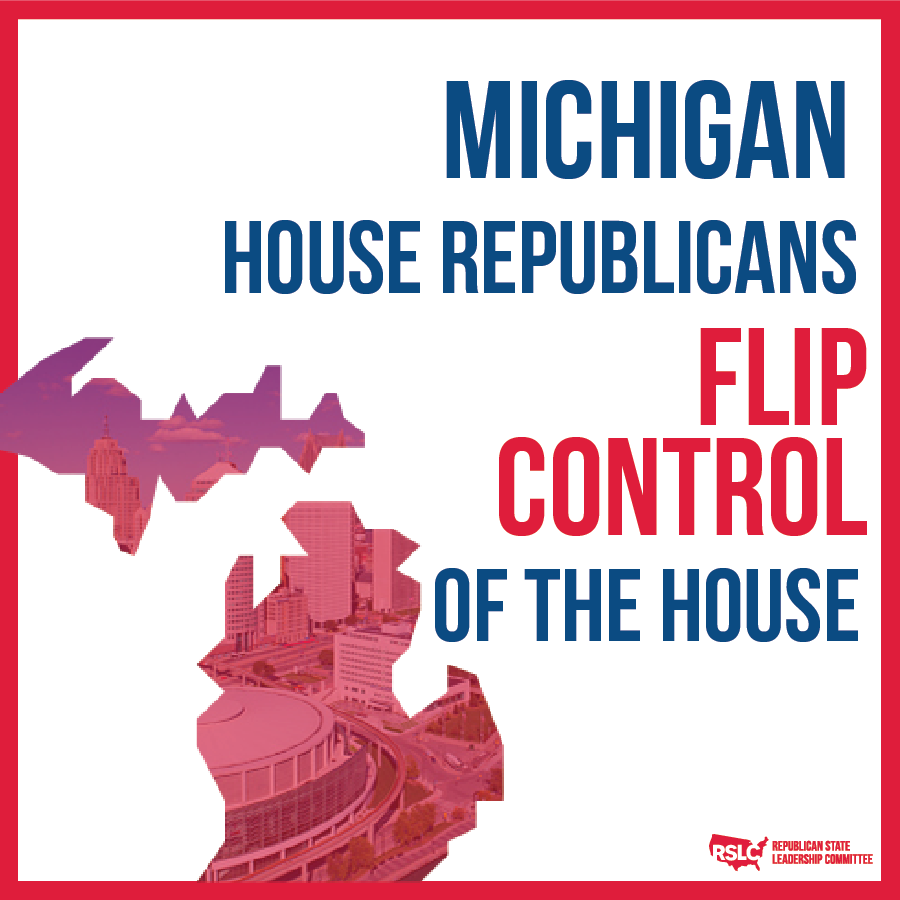 RSLC's tweet photo. Congratulations to Michigan Republicans on flipping the House of Representatives, breaking liberal trifecta control in Lansing! https://t.co/IsYihxDxgK