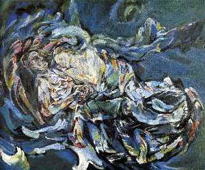 Bride of the Wind (La novia del viento)
Pintado en 1914.
Técnica: Óleo sobre lienzo.
Estilo: Expresionismo.
Dimensiones: 181 × 220 cm.
Ubicación: Museo de Arte de Basilea, Suiza.
Oskar Kokoschka (1886-1980)