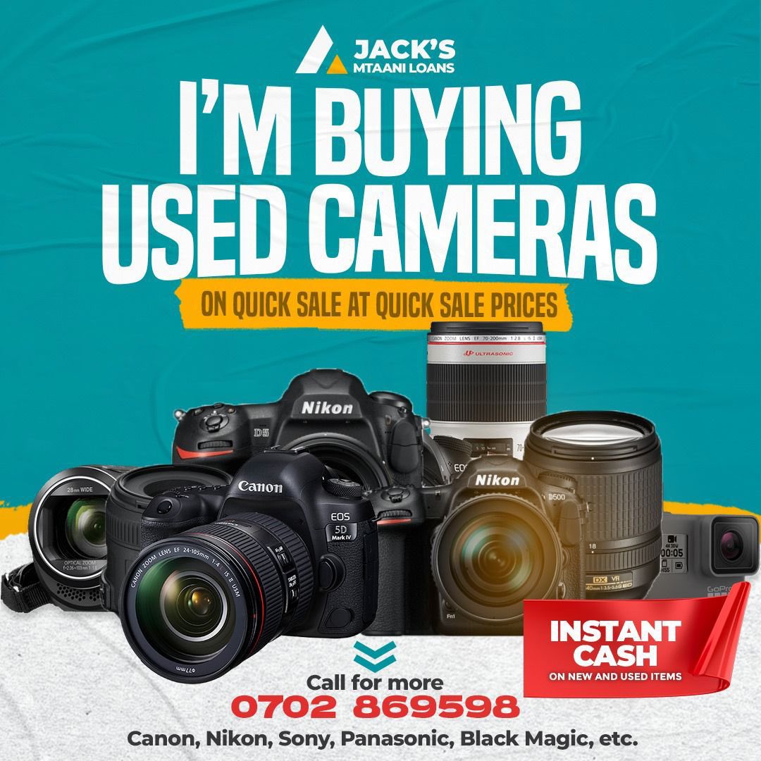 Lucy_Nj0ki's tweet photo. Niaje
I Am Buying Pre-Owned DSLR Cameras At QUICKSALE Prices
Repair & Loans On Cameras Available
Send Pics On WhatsApp
π0702869598
Barack Obama Trump #RutoMutsGo #RutoMutsGoNow #BaltasarEngonga Yahweh Gaddafi https://t.co/kIeqmBPhp7