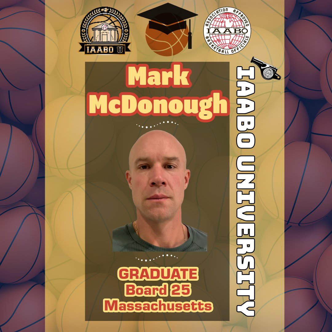 IAABO's tweet photo. π Congratulations to Mark McDonough, Board 25 in Massachusetts!
π #IAABO #OneRuleOneInterpretation
βοΈ https://t.co/VVppqLAvzB
π₯ https://t.co/ywtud7FvGi https://t.co/33WtTdbtXT